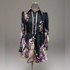 ZIMMERMANN Women’s Floral Print Fit Flare Mini Dress